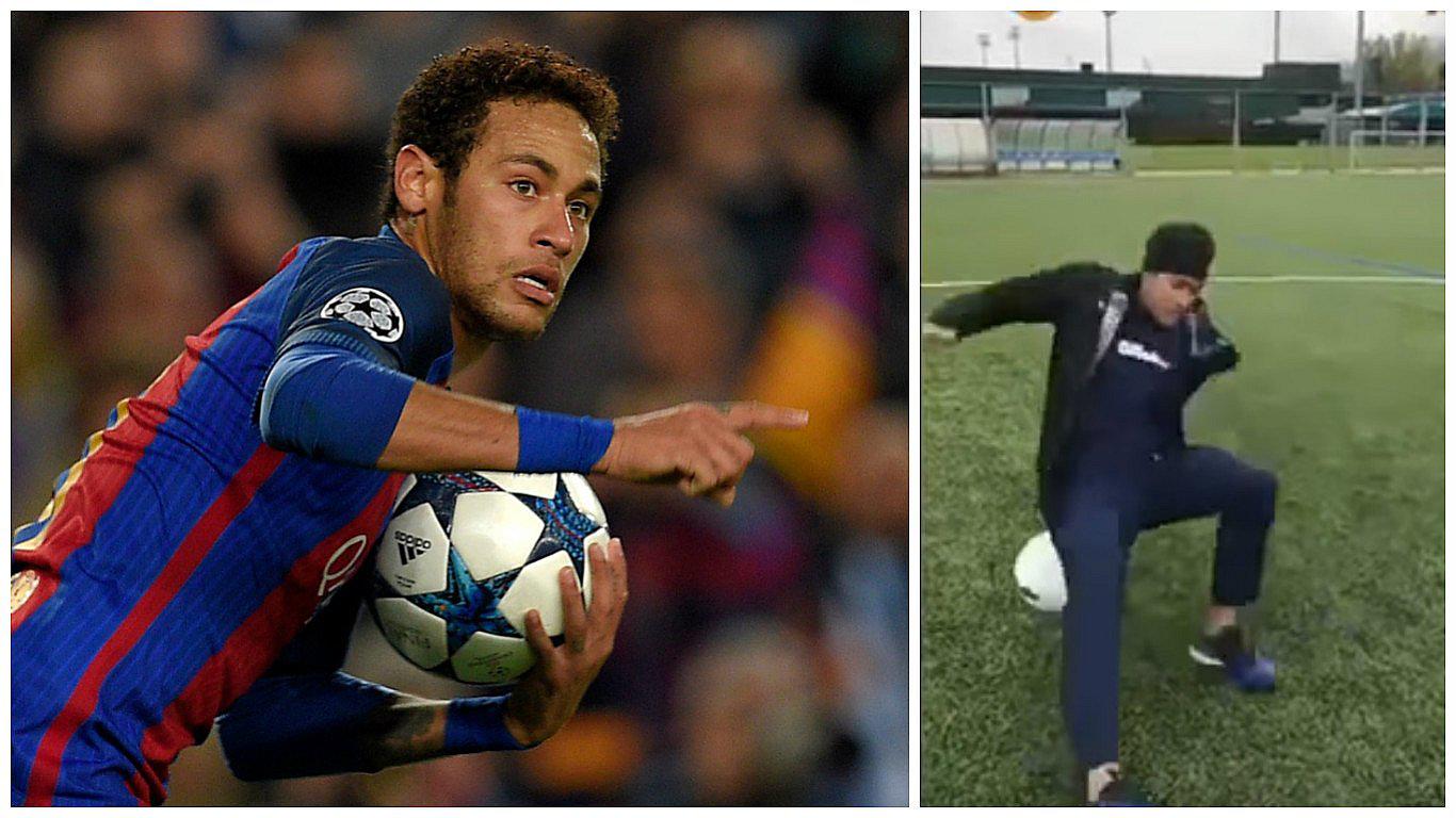 Barcelona: Caída de Neymar se vuelve viral (VIDEO y FOTOS)