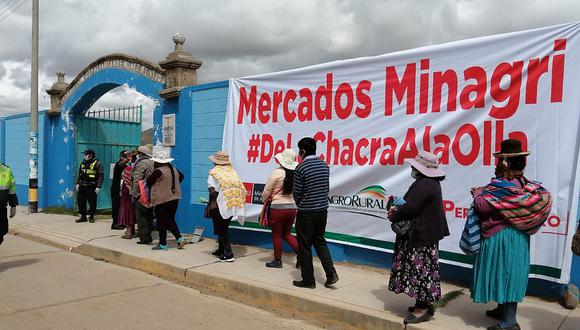 Mercados Minagri de la Chacra a la Olla llegó al distrito de Ácora