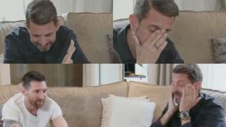 Lionel Messi tuvo reacción inesperada con periodista que lloró durante entrevista con el capitán de Argentina (VIDEO)