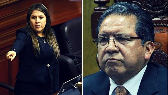 ​Yeni Vilcatoma presenta denuncia constitucional contra el fiscal Pablo Sánchez por fuga de Hinostroza
