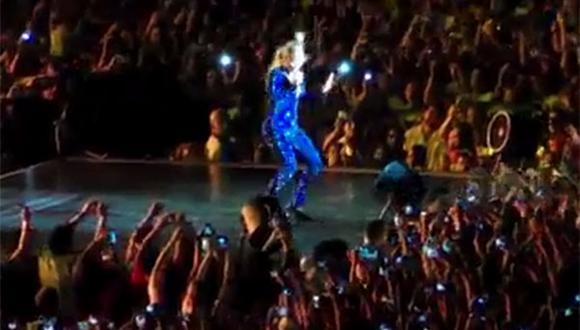Beyoncé y su aparatosa caída en Rock in Rio (VIDEO)