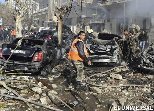 Siria: Triple atentado deja 12 muertos y decenas de heridos 