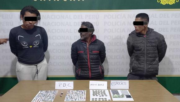 Capturan a tres sujetos sindicados de comercializar droga en Chincha