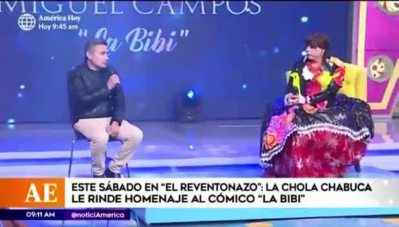 “La Bibi” recibirá homenaje en programa de ‘La Chola Chabuca’ (Foto: Captura América TV)