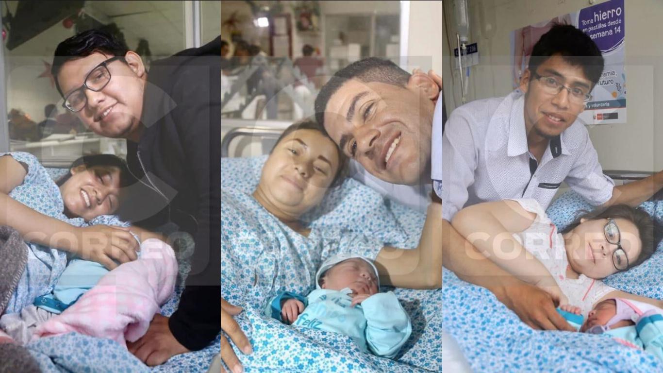 Primeros bebés nacidos en Navidad. Fotos: Alberto Valderrama/ Video: Aurora Caruajulca