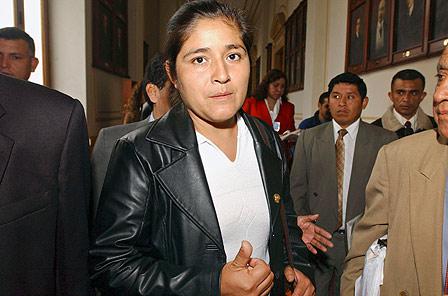 Excongresista Nancy Obregón ya está en penal de Chorrillos