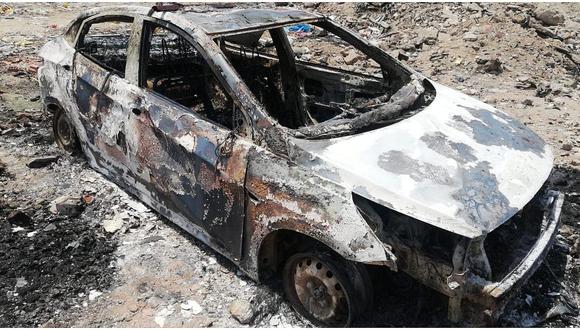 Taxista pierde la vida al ser quemado dentro de su vehículo