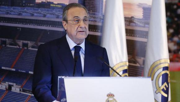 Florentino Pérez comunicó en Real Madrid la decisión sobre Kylian Mbappé. (Foto: AFP)