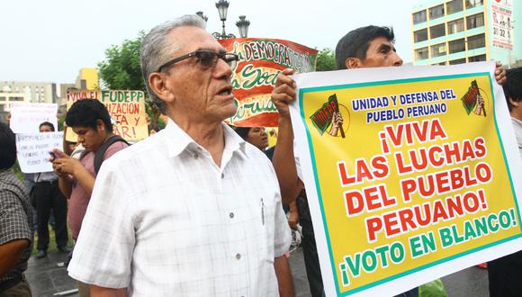 Alfredo Crespo: Líder de Movadef llama a votar en blanco 