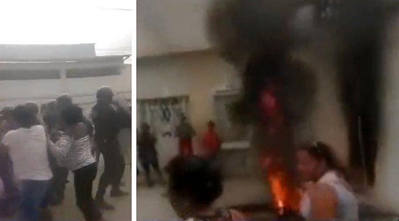 Tumbes: trabajadoras de limpieza se enfrentan a la policía por falta de pagos del Gobierno Regional (VIDEO)