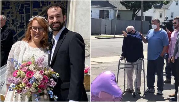 Abuelo de 99 años venció COVID-19 a tiempo para ir a la boda de su nieta