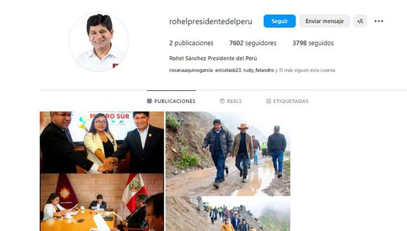 Rohel Sánchez se apropió de la cuenta de Instagram del Gobierno Regional de Arequipa