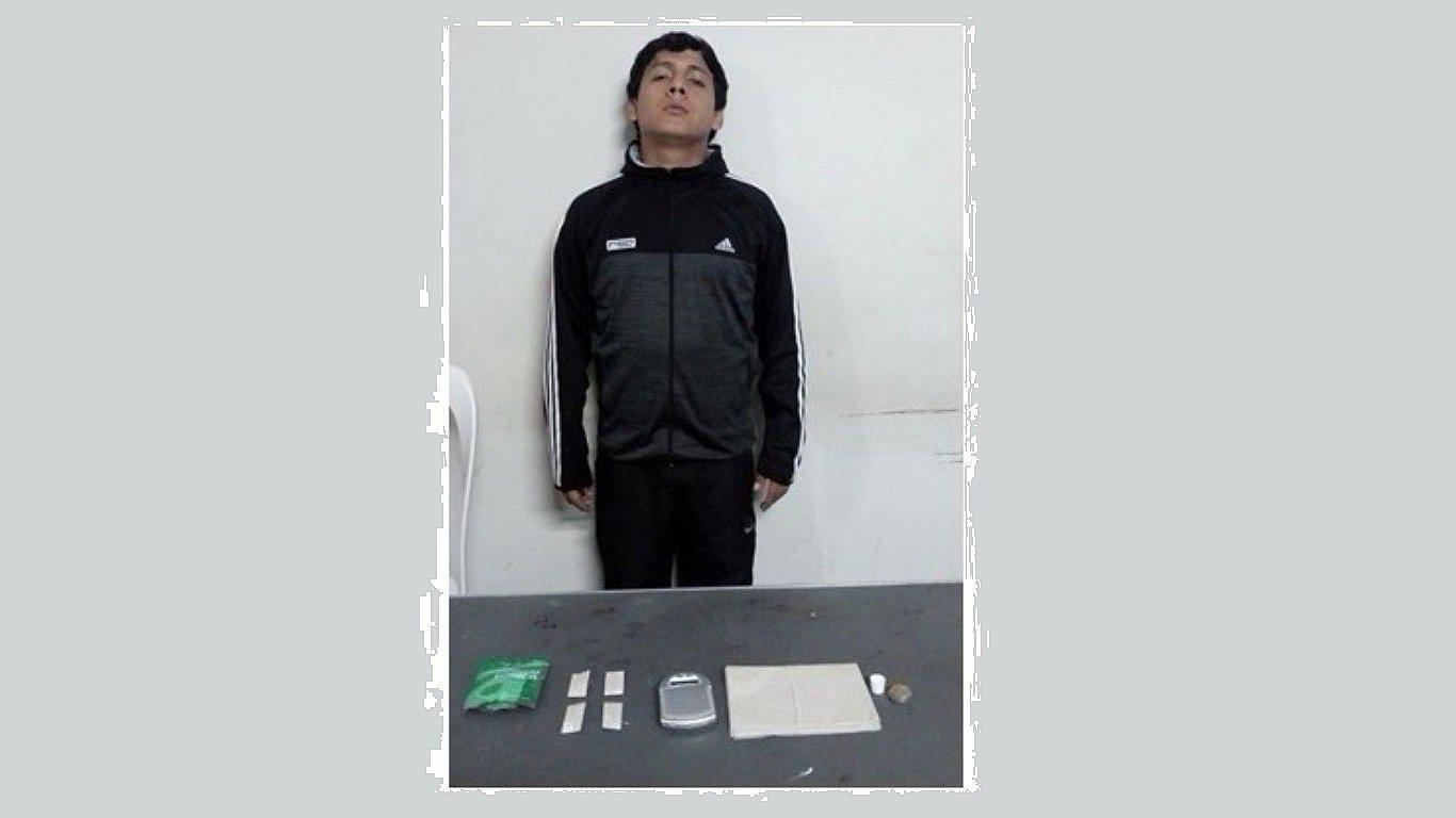 Intervienen a presunto micro comercializador de droga de centros nocturnos