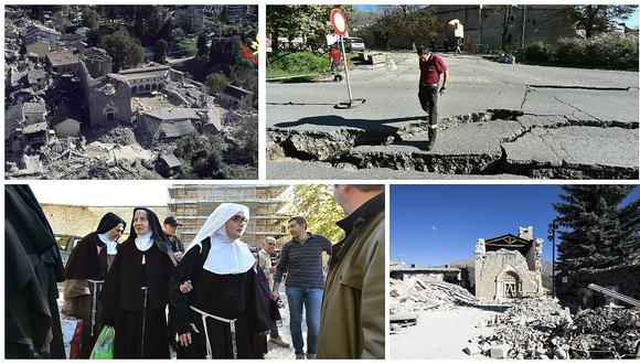 Italia: Las primeras imágenes tras el fuerte sismo que remeció el centro de la ciudad (VIDEO)