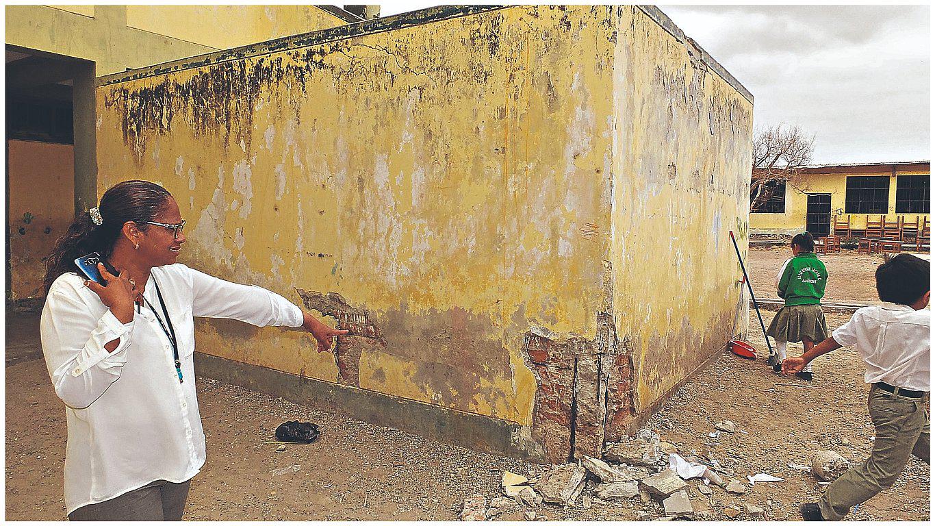 El 60 % de colegios en riesgo por falta de mantenimiento 