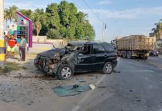 Piura: Comisario protagoniza accidente en Sullana