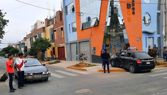Accidente de tránsito se reistró en la urbanización Covicorti., Agentes de Seguridad Ciudadana brindaron los primeros auxilios.