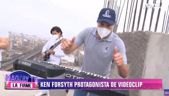 Alcalde Forsyth aparece por primera vez e videoclip. (Captura Magaly TV)