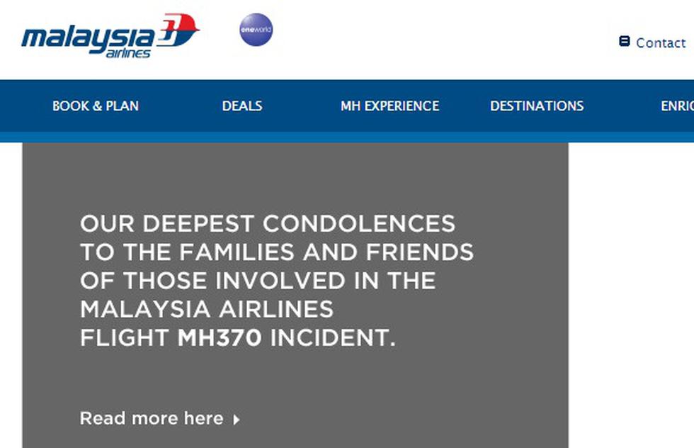 Malaysia Airlines envía comunicado oficial sobre trágico accidente