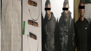 La Libertad: Caen tres hombres con cartuchos de dinamita y carta amenazante 