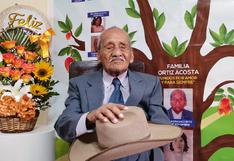 Poeta lambayecano celebró 100 años de vida recitando su propio poema