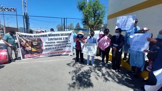 Arequipa: Personal del hospital Honorio Delgado protestan por plazas en concurso