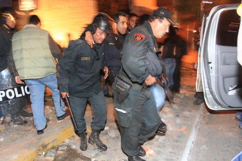 9 policías heridos en turba contra proyecto Tía María