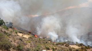 Incendios no paran en la región Huancavelica