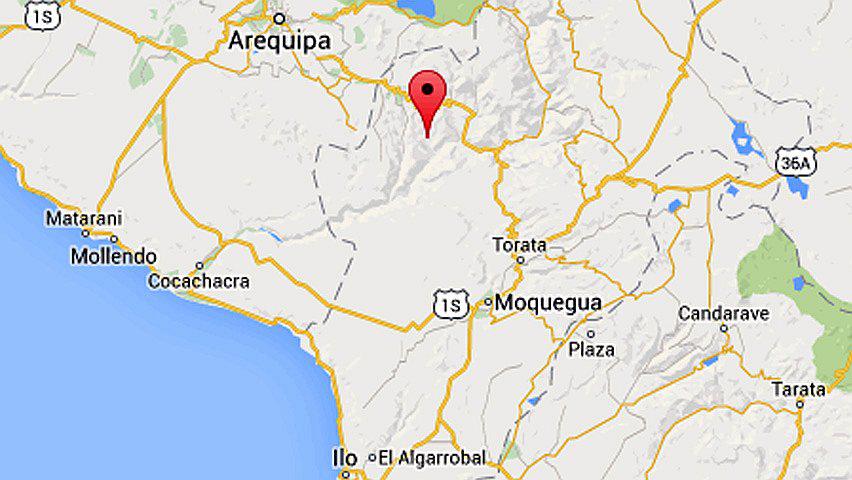 Moquegua: Sismo de 4.1 se registró esta mañana en Omate