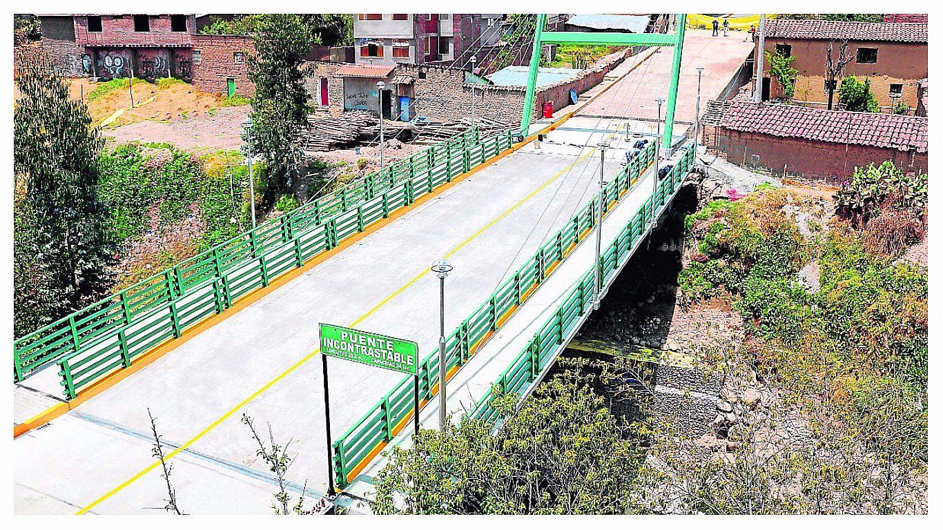 Huancayo abrirá nuevo corredor con entrega de puente Incontrastable