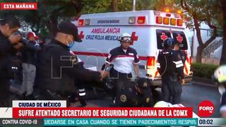 Jefe de seguridad de Ciudad de México, Omar García Harfuch, sufre atentado 