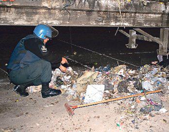 Reciclador encuentra una ojiva de granada de mortero