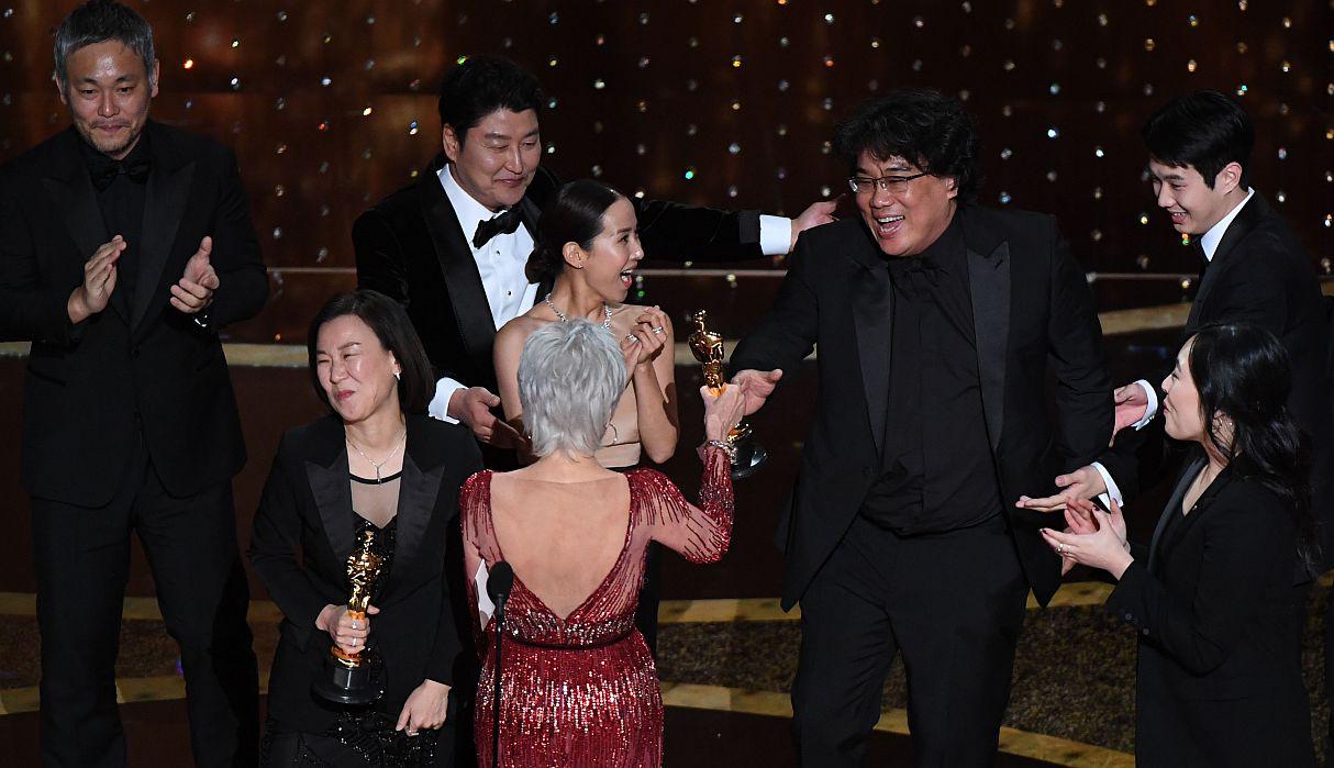 Oscar 2020: Parasite ganó a Mejor película. (Foto: AFP)