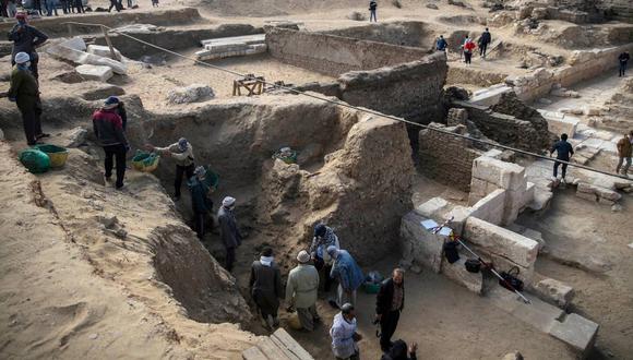 Según los arqueólogos, la ciudad descubierta data del rey Amenhotep III, que llegó al trono en 1.391 a.C. (Foto: AFP)