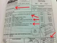 Facturas que confirman gastos excesivos de Toledo en licores