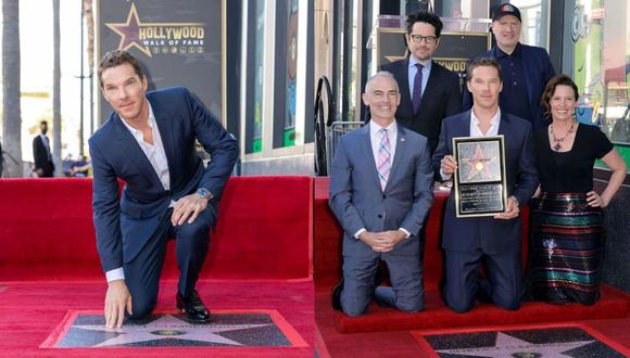 Benedict Cumberbatch recibió su estrella en el Paseo de la Fama de Hollywood. (Foto: Instagram)