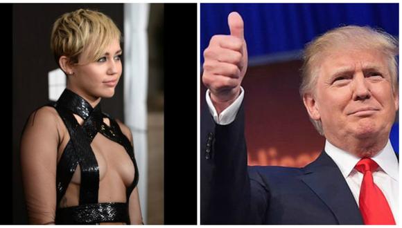​Miley Cyrus amenazó con irse de su país si Donald Trump es presidente