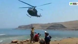Ciclista cae en el Morro Solar y fue evacuado en helicóptero (VIDEO)