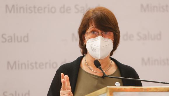 La ministra de Salud, Pilar Mazzetti, anuncio la instalación de plantas de oxígeno en diversos hospitales. (Foto: Andina)
