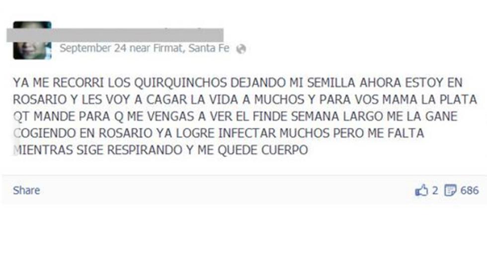 Argentina: Mujer confiesa que tiene VIH y ha contagiado a varios