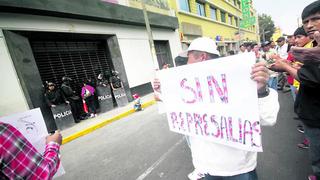 Bodegueros protestan en las calles de Ica