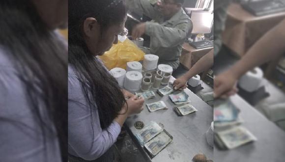 Mujer pretendió ingresar dinero al penal de varones en Arequipa, camuflado en rollos de papel higiénico y en su cuerpo| Foto: INPE