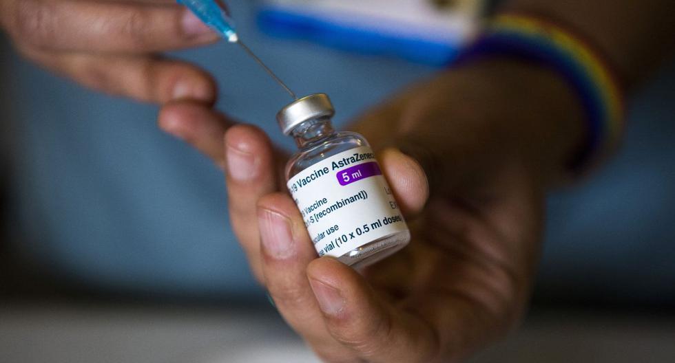 Imagen de la vacuna contra el coronavirus de la Universidad de Oxford / AstraZeneca. (Kirsty O'Connor / POOL / AFP).