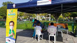 Instalan brigada de vacunación en la Plaza Mayor de Ayacucho para proteger diversas enfermedades