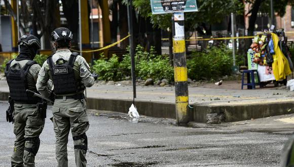 La policía de Colombia investiga el caso. (Foto por Schneyder Mendoza / AFP)
