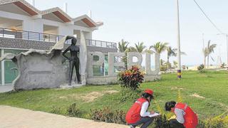 Tumbes: Observan obra de malecón de Zorritos 