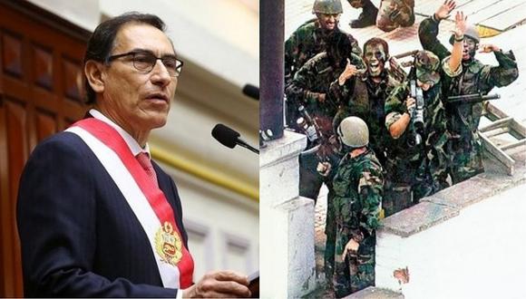 Presidente Vizcarra encabeza ceremonia por 21 años de Operación Chavín de Huántar