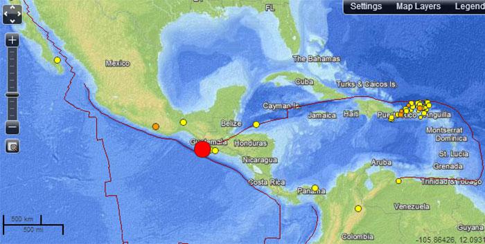Terremoto de 7.5 grados sacude Guatemala