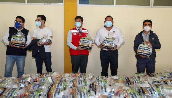 Alcalde José Ruiz recepcionó importante cantidad de productos para ciudadanos vulnerables.