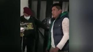 Intervienen a policía ebrio que realizó disparos en el interior de vivienda en Huancayo (VIDEO)